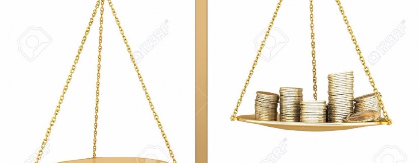 9983213-Gold-balance-Something-more-than-money-Isolated-3D-concept-Stock-Photo