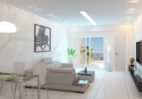 הדמיה סלון דירה קומה 5 כיוון מערב