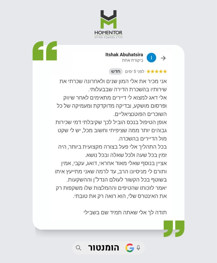 חוות דעת והמלצה של איציק אבוחצירא על אלי טובלי