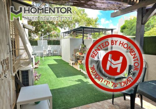 להשכרה דירת גן ברובע י' אשדוד 