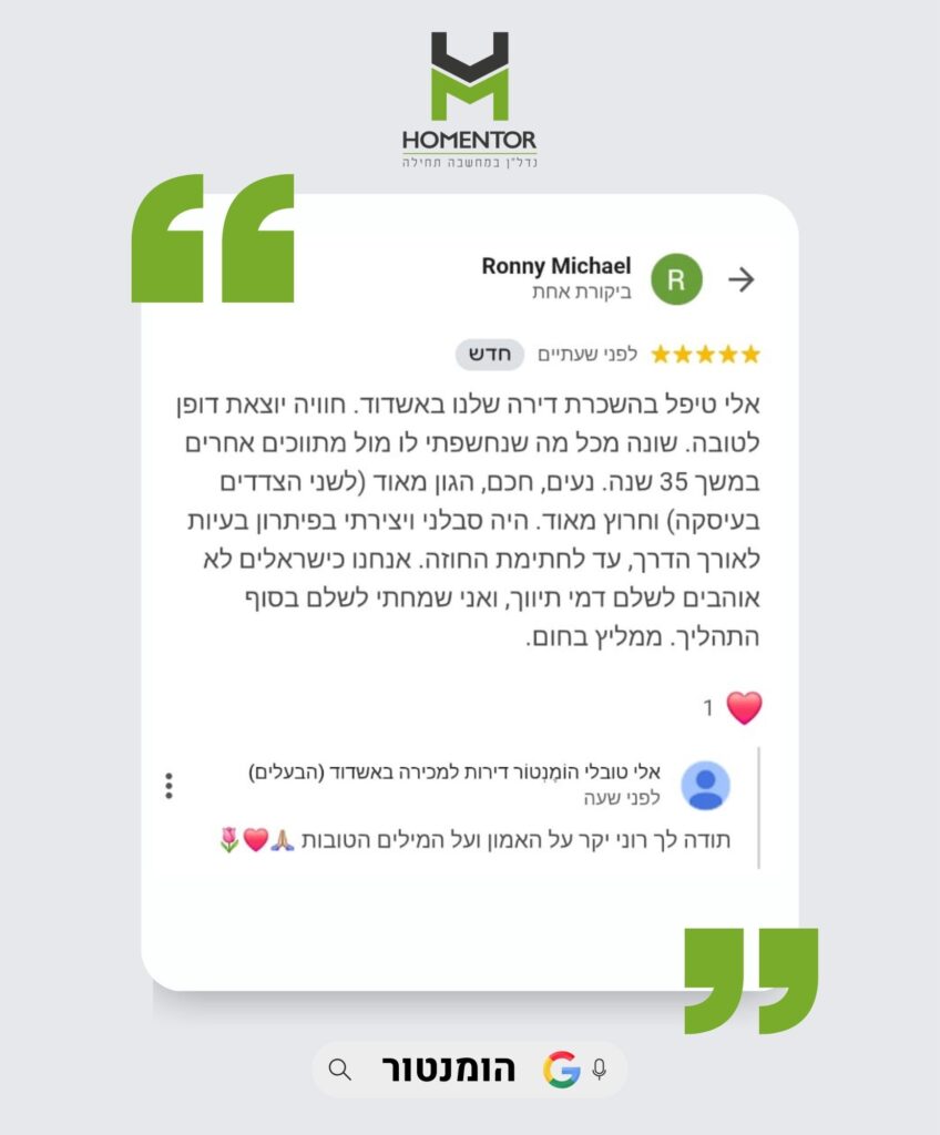 חוות דעת והמלצה של רוני מיקל על אלי טובלי