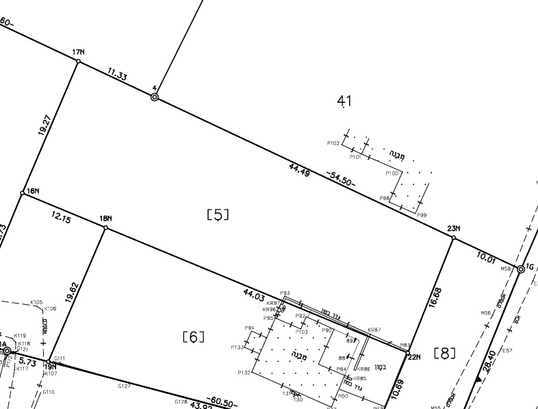 מגרש 1000 מ"ר לבניה במושבה גדרה