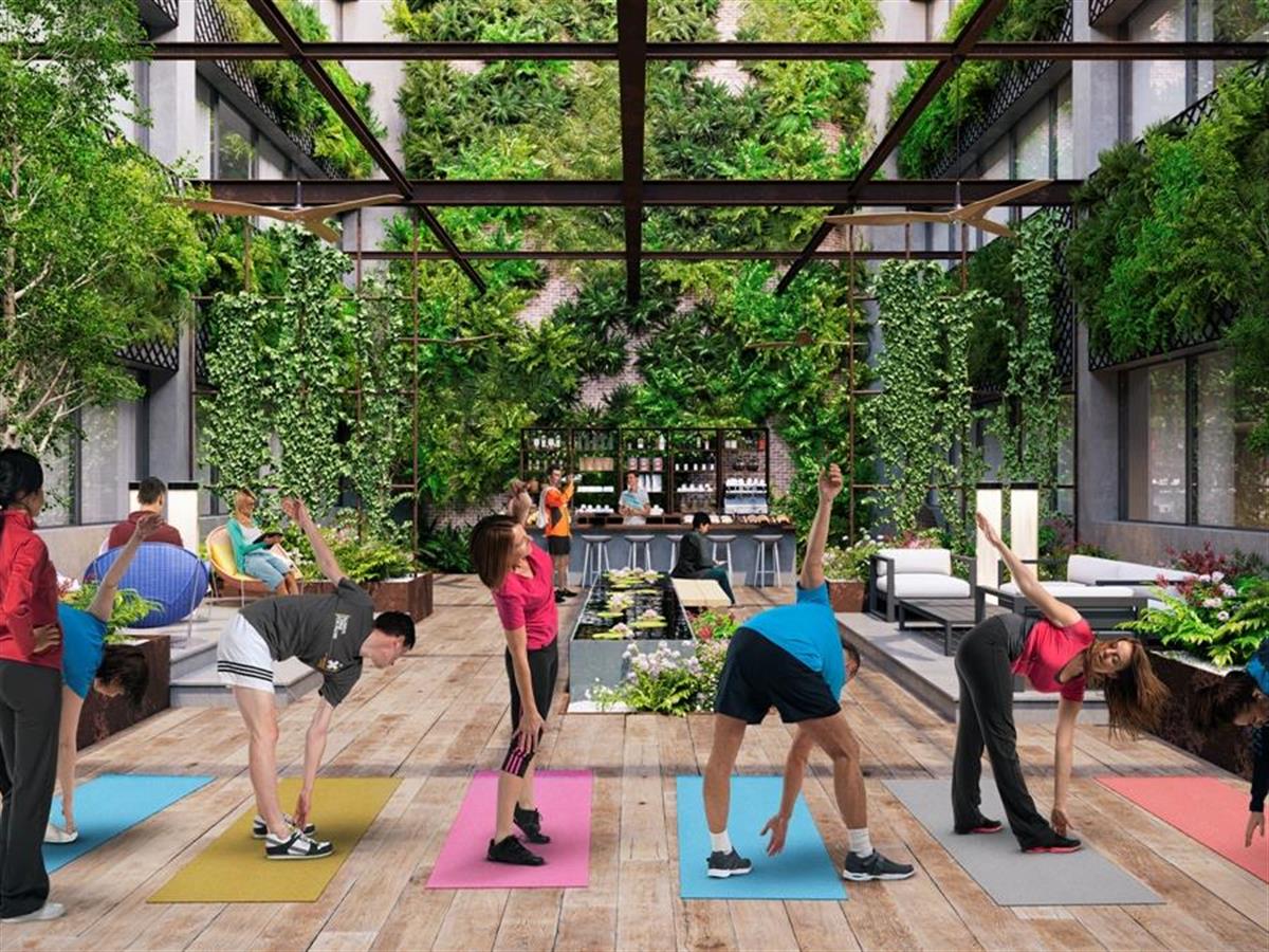 משרד חדש עם חלון למרפסת הפטיו B3.11